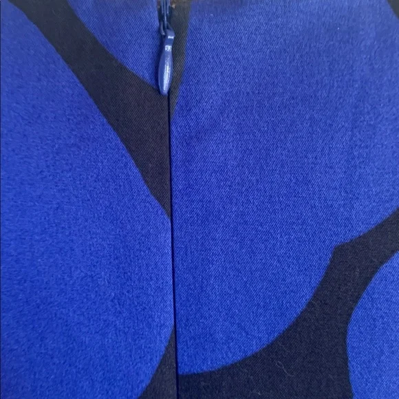 Marimekko Blue and Orange Floral Midi Dress - Picture 11 of 14